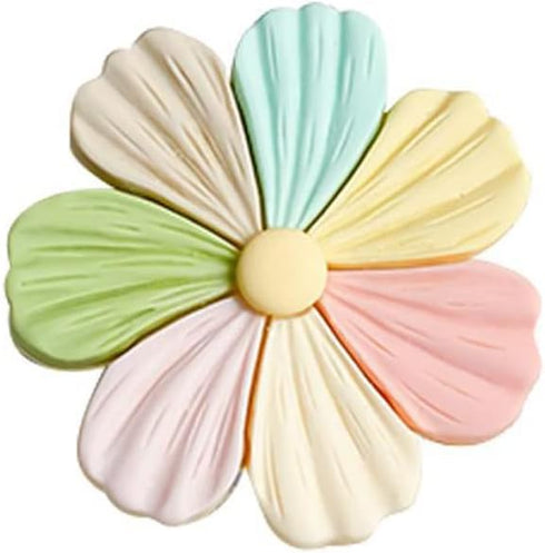 Universal Phone Ring Holder, Collapsible Colored Flower Grip and Stand for Phones and Tablets, Pack of 2