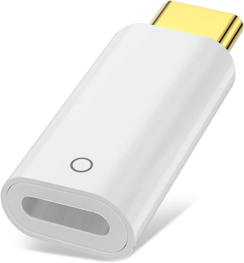 USB-C to Pencil Adapter for Apple Pencil 1st Generation, USB C to Lightning Charging Adapter for iPad 10th Gen (White)