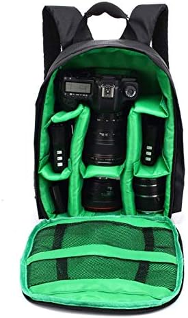 Waterproof SLR/DSLR Camera Backpack Travel Case for Canon Nikon Sony Digital Lens (Medium, Green)