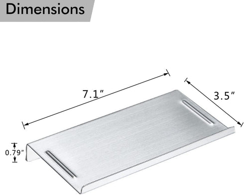 Hallyware Bathroom Small Cell Phone Shelf Stainless Steel Anti-Slip Phone Holder Stand Wall Mounted for Small Speaker