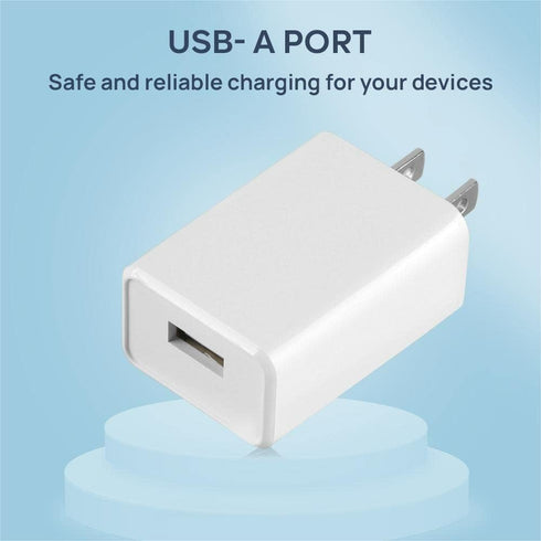 Wall Charger Cube 5V2A USB Power Supply Charging Block Universal Wall Plug Brick Portable Travel Fast Charger for