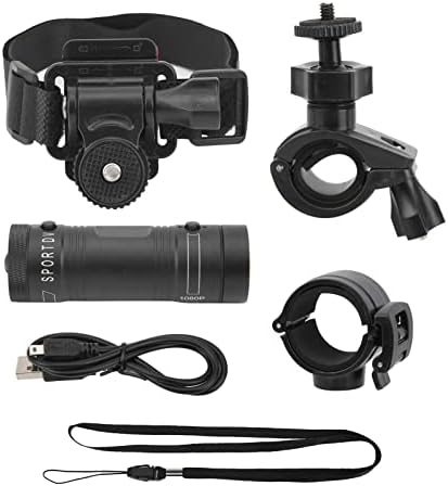 Helmet Camera Outdoor Bicycle Sports Camera, Full HD 1080P Mini Sports DV Camera, 120° Wide Angle, IPX-4 Waterproof