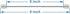 NECABLES 2 Pack 8 Inch Short Telephone Cord, Wall Phone Cable for Landline RJ11 Male to Male
