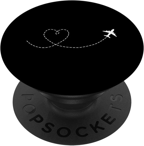 PopSockets Swappable PopGrip - Airplane Travel Jetset Vacation Flying Traveler