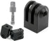 ThtRht 2 Pack 1/4"-20 360 Action Camera Tripod Mount Adapter with Threaded Socket Thumb Screws Phone Tripod Aluminum