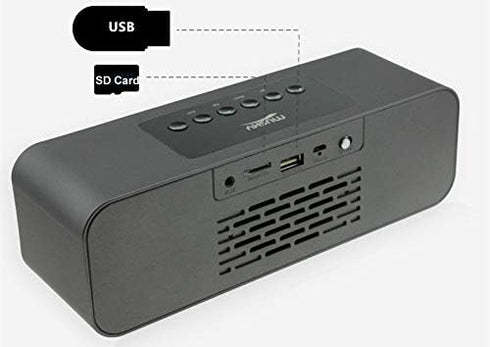 i-Tentek 10W MP3, Portable Bluetooth Stereo Speaker, with Acoustic Drivers,FM Radio & Handsfree Speakerphone, Slots