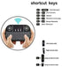 Wireless Mini Keyboard Remote Control with Touchpad Mouse Combo, RGB Backlit for Android TV Box Smart TV