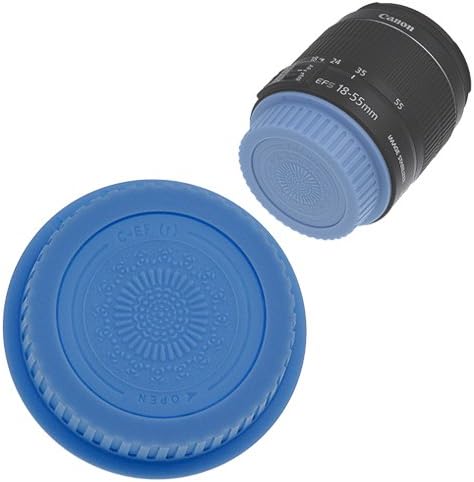 Fotodiox Designer Lens Rear Cap for Canon EOS EF and EF-S Lenses (Blue)