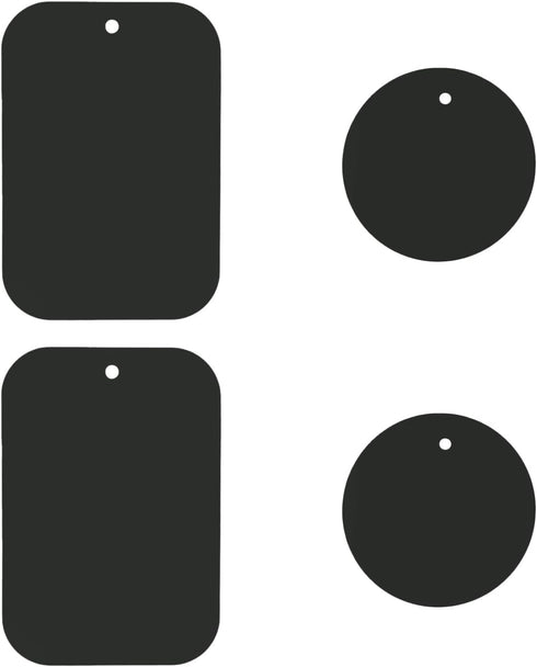 DSTELIN Universal Metal Plate 4 Pack for Magnetic Phone Car Mount Holder Cradle,