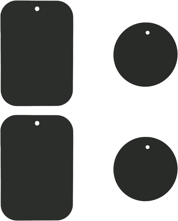 DSTELIN Universal Metal Plate 4 Pack for Magnetic Phone Car Mount Holder Cradle,