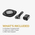 HALO Black Wireless Charging Pad - Fast and Elegant Design