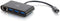 Legrand - C2G USB Adapter, USB C to Ethernet Hub, Gigabit Ethernet Port, 3 Port Adapter with Power Delivery, Black, 1