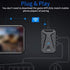 Mobile Gaming Keyboard Mouse Adapter Converter for PUBG, Android, iOS, Support Bluetooth, Adjustable Stand (Black)