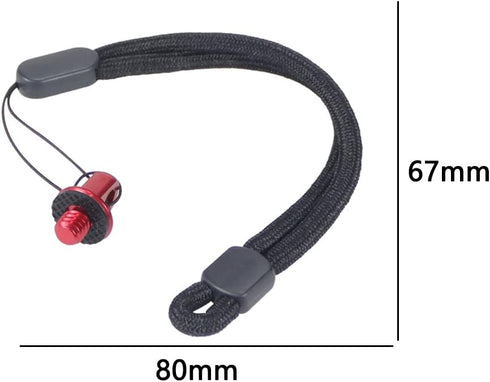 1/4-20 Aluminum Hand Screws Lanyard Screw Lanyard Ring Camera Screw for Selfie Stick Handle Rabbit Cage DSLR Tripod
