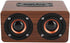 Retro Wooden Bluetooth Speaker - Combination Wireless Dual Loudspeakers, 3D Surround Speaker, Dual 5W Speakers, Redwood