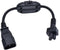 Strhowill 0.3m C14 to C5 Power Cable with On/Off Switch, 10A 250V IEC