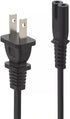 C&E 6 8 1-15P C7) 2 18AWG (5 Pack) Feet Figure Non-Polarized (NEMA to Prong Power Cord, Compatible with Printers, Smart