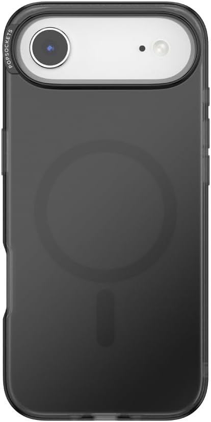 PopSockets iPhone 17 Air Phone Case with MagSafe, Wireless Charging Compatible, Black -