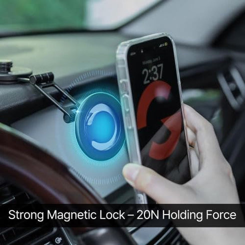 OLG 4000G 360 180 MagSafe Compatible Magnetic Car Phone Holder Premium Metal, Strong, Rotation, Angle & Head Adjust