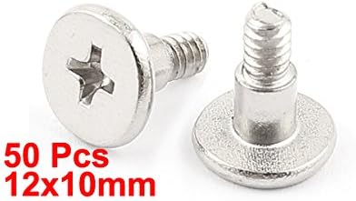 uxcell Laptop Shockproof Phillips Flat Head Bolts, 50pcs HDD Hard Drive Screws