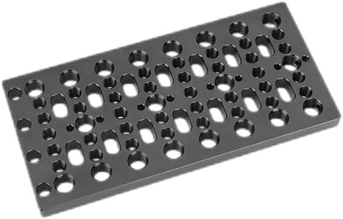 Multifunctional Cheese Plate with 1/4" 3/8" Threads - Easy Switching Plate for Railblocks and Camera DIY Accessories