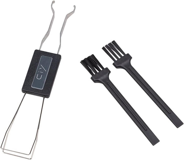 Granvela Switch Puller and Keycap Puller with 2 Brushes, Stainless Steel Tool for Mechanical Keyboard DIY