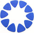 10 Pieces Universal Triangle Plastic Pry Opening Tool for Mobile Phone, Laptop, LCD Screen Disassembly, Blue Guitar
