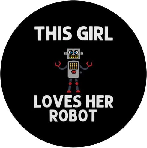 Cool Robot Art For Girls Kid Robotics Robots Engineer Coding PopSockets Standard PopGrip