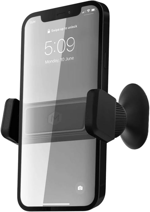 Simpl Grip Dash Mount Phone Holder for Car, One Touch Dashboard Car Phone Holder, Black