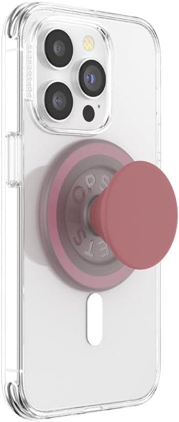 PopSockets Phone Grip - Clay Soft Touch, Compatible with MagSafe, Expanding Kickstand, Adapter Ring Included