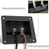 Kalevel 2pcs 2-Way Speaker Box Terminal Cup Square Binding Post Spring Loaded 93x80mm for DIY Home Car Stereo Subwoofer with 10pcs Screws
