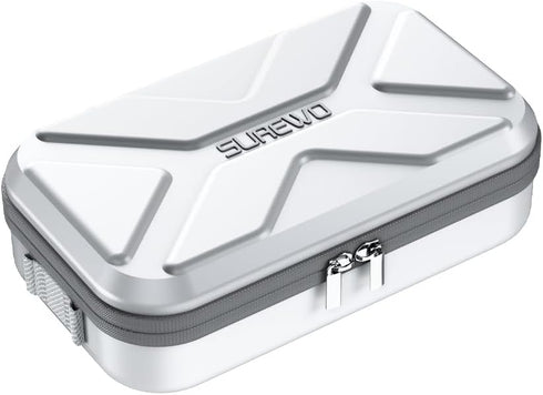 SUREWO Osmo Pocket 3 Case, Portable PU Storage Protective Bag for DJI