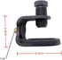 ThtRht 1/4'' Mini Ball Head with Monitor Mount Clamp Clip Screw Adapter Holder for LED Screen Desktop Computer Flash