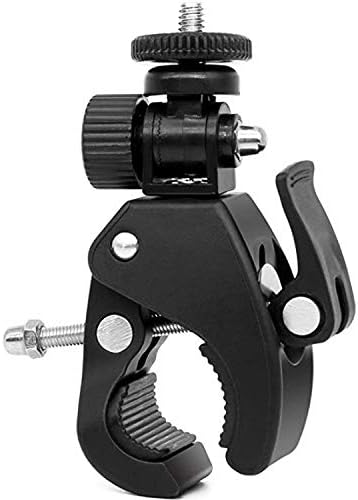 ThtRht 2 Pack 1/4 Insta360 Sports Camera Bike Mount Handlebar Clamp Clip Stand Base with Screw Adapter for Gopro Hero