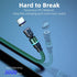 Magnetic Charging Cable with LED 4Pack, Rotation Magnetic Phone Charger Compatible with Micro Type C and iProduct