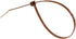 GTSE 12 Inch Brown Zip Ties, 100 Pack, 50lb Strength, UV Resistant Nylon Cable Ties, Self-Locking