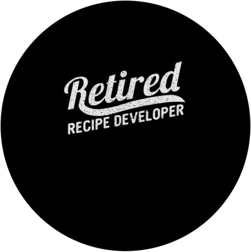 Classic Retirement Retro Retired Recipe Developer PopSockets Standard PopGrip
