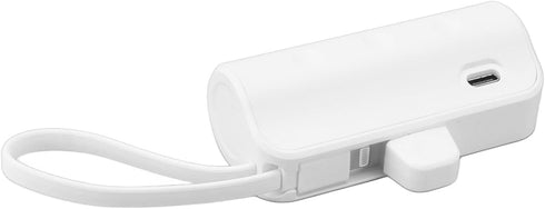 Mini Portable Charger with Built-in Cable, Multifunction Safe Mini Phone Charger for Outdoor Emergency Camping