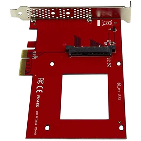 StarTech.com U.2 to PCIe Adapter - x4 PCIe for 2.5" U.2 NVMe SSD - SFF-8639