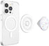 PopSockets Phone Grip with Expanding Kickstand, Circus Regrind Coco Crème, Compatible with MagSafe, Adapter Ring