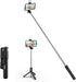 Tianle Selfie Stick, 4 in 1 Selfie Stick Tripod with Light, Extendable and