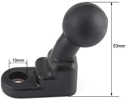 Aramox Motorcycle Ball Base, Motorcycle Mounts Fixed Ball Holder Isolate Dampens Shock Base with 10mm Hole