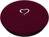 Burgundy Dark Wine Red Hand Drawn Heart Minimalist Love PopSockets Standard PopGrip