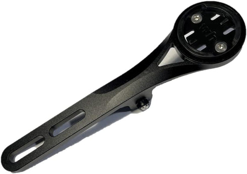 Integrated Aero Handlebar Out Front Cycling Computer Mount for Garmin, Wahoo, CatEye, Bryton, with GoPro Attachment