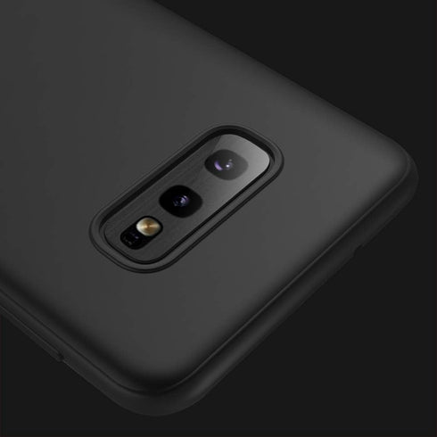 X-level Slim Fit Soft TPU Case for Samsung Galaxy S10e, Ultra-Thin Matte Finish Cover for Women (Black, 2019)