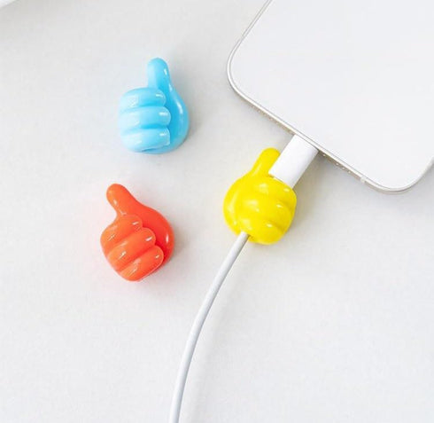 Silicone Thumb Wall Hooks, Fun Cord Holders, 8Pcs Cable Clips, Cord Organizer for Desk Wall Car Nightstand Management