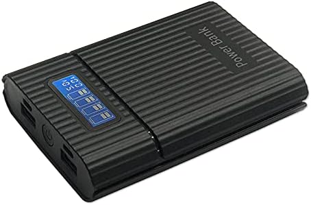 Battery Charger Case, Portable DIY Power Bank Box with LCD Display, 2 USB Output, Smart Charger for 3.7v Li-ion
