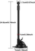 2 Pack Windshield Mount Car Holder Bracket Suction Cup Support Base with 17mm Ball Joint Connector Long Arm Gooseneck Hose Dashboard Stand for Garmin Nuvi GPS Phone Wireless Charger