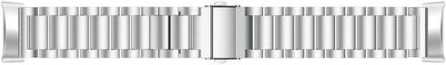 Metal Stainless Steel Bands for Fitbit Charge 6/Charge 5 - Replacement Classic Durable Link Strap
