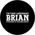 Brian Personal Name Funny Brian PopSockets Swappable PopGrip